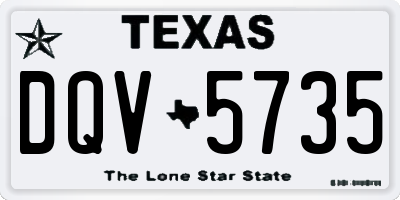 TX license plate DQV5735