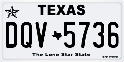 TX license plate DQV5736