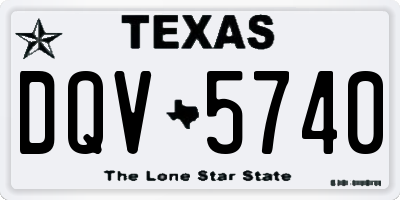 TX license plate DQV5740