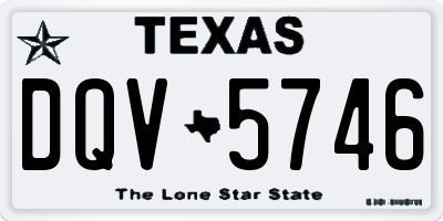 TX license plate DQV5746