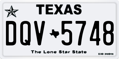 TX license plate DQV5748