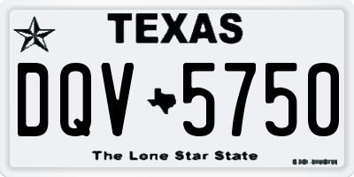 TX license plate DQV5750