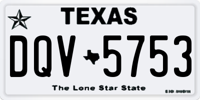 TX license plate DQV5753