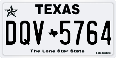 TX license plate DQV5764