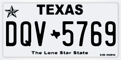 TX license plate DQV5769