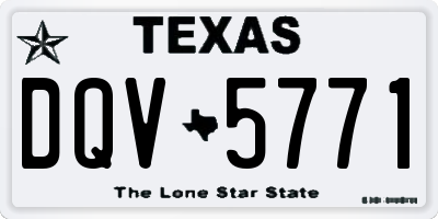 TX license plate DQV5771
