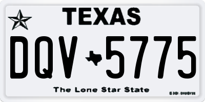 TX license plate DQV5775