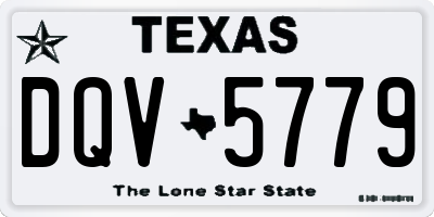 TX license plate DQV5779