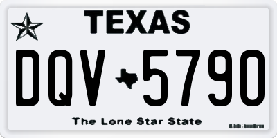 TX license plate DQV5790