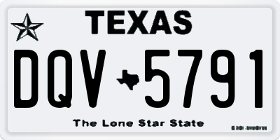 TX license plate DQV5791