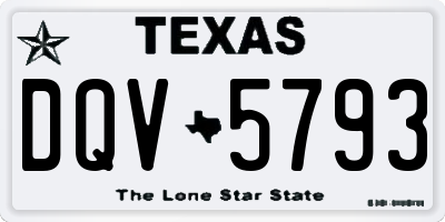 TX license plate DQV5793