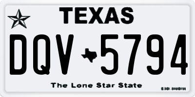 TX license plate DQV5794