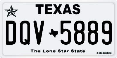 TX license plate DQV5889