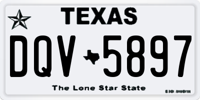 TX license plate DQV5897