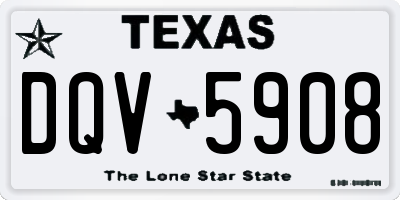 TX license plate DQV5908