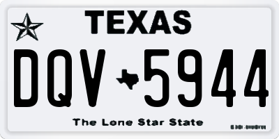 TX license plate DQV5944