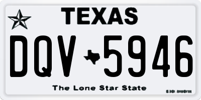 TX license plate DQV5946