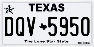 TX license plate DQV5950