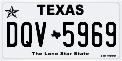 TX license plate DQV5969