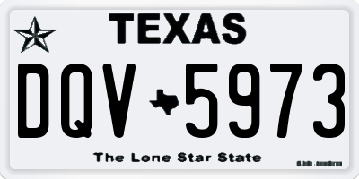 TX license plate DQV5973