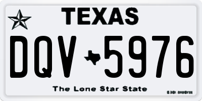 TX license plate DQV5976