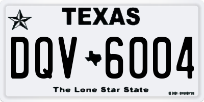 TX license plate DQV6004