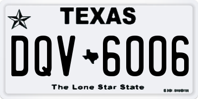 TX license plate DQV6006
