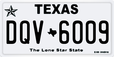 TX license plate DQV6009