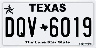 TX license plate DQV6019