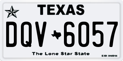 TX license plate DQV6057