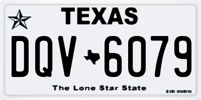 TX license plate DQV6079