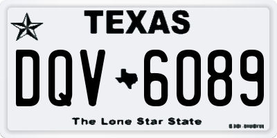 TX license plate DQV6089