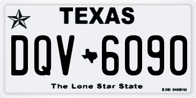 TX license plate DQV6090