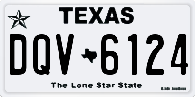 TX license plate DQV6124