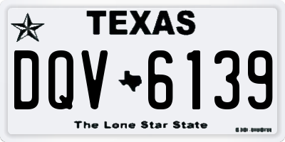 TX license plate DQV6139