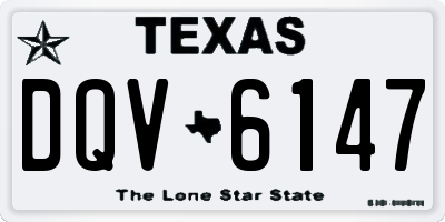 TX license plate DQV6147