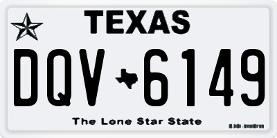 TX license plate DQV6149