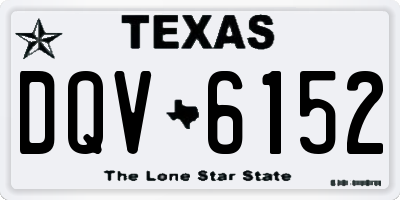 TX license plate DQV6152