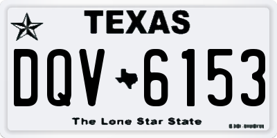 TX license plate DQV6153