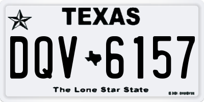 TX license plate DQV6157