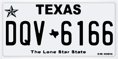TX license plate DQV6166