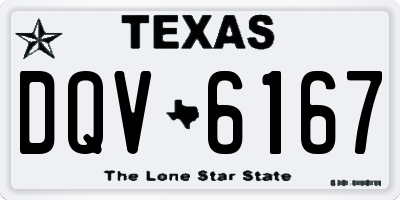 TX license plate DQV6167