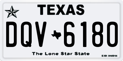TX license plate DQV6180