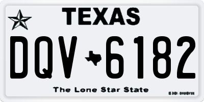 TX license plate DQV6182