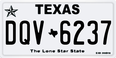 TX license plate DQV6237
