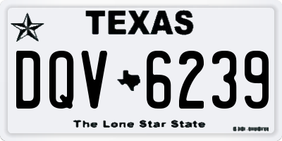 TX license plate DQV6239