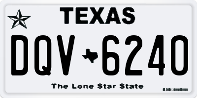 TX license plate DQV6240