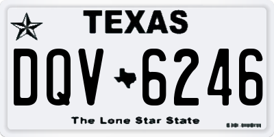 TX license plate DQV6246