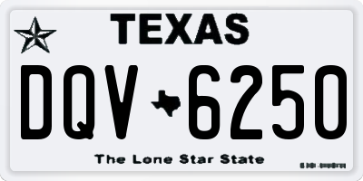 TX license plate DQV6250