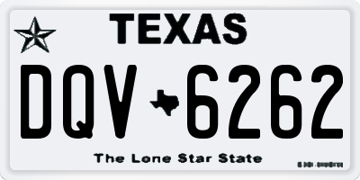 TX license plate DQV6262